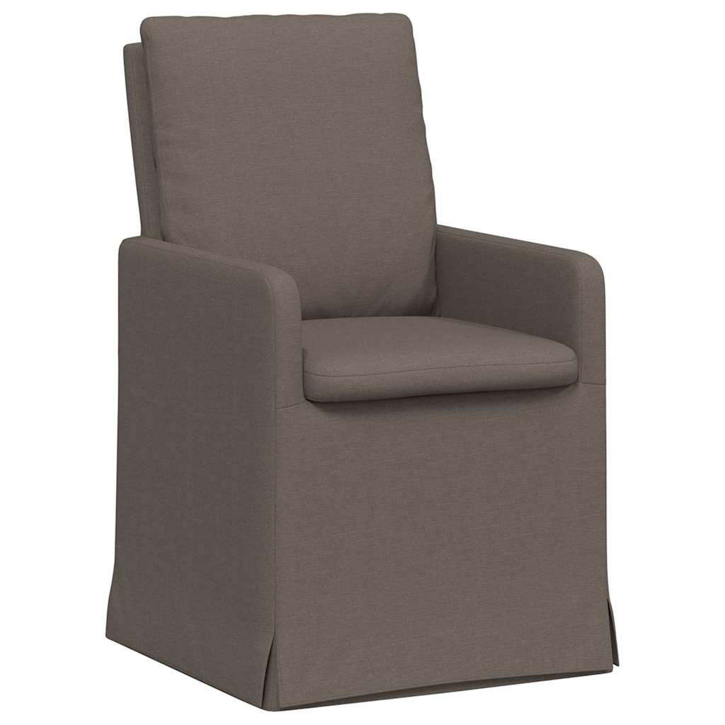 Chaises de salle à manger 2 pcs Gris clair 57 x 67 x 98 cm Lin - XIOS