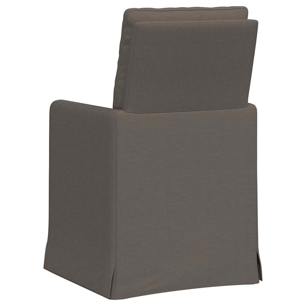 Chaises de salle à manger 2 pcs Gris clair 57 x 67 x 98 cm Lin - XIOS