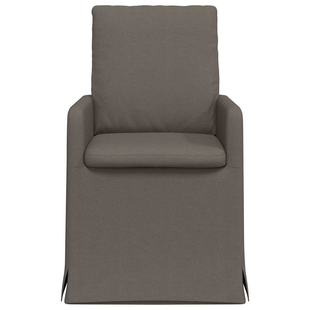 Chaises de salle à manger 2 pcs Gris clair 57 x 67 x 98 cm Lin - XIOS