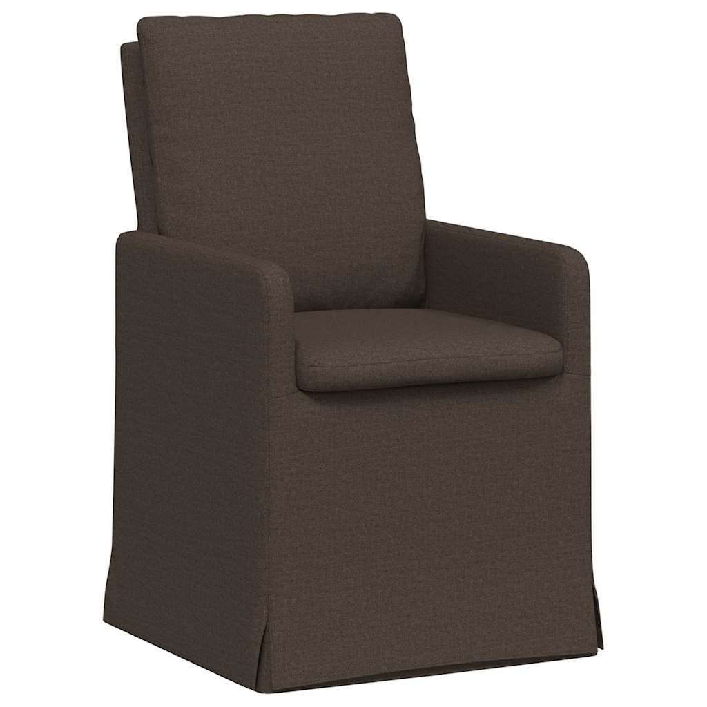 Chaises de salle à manger 2 pcs Gris foncé 57 x 67 x 98 cm Lin - XIOS
