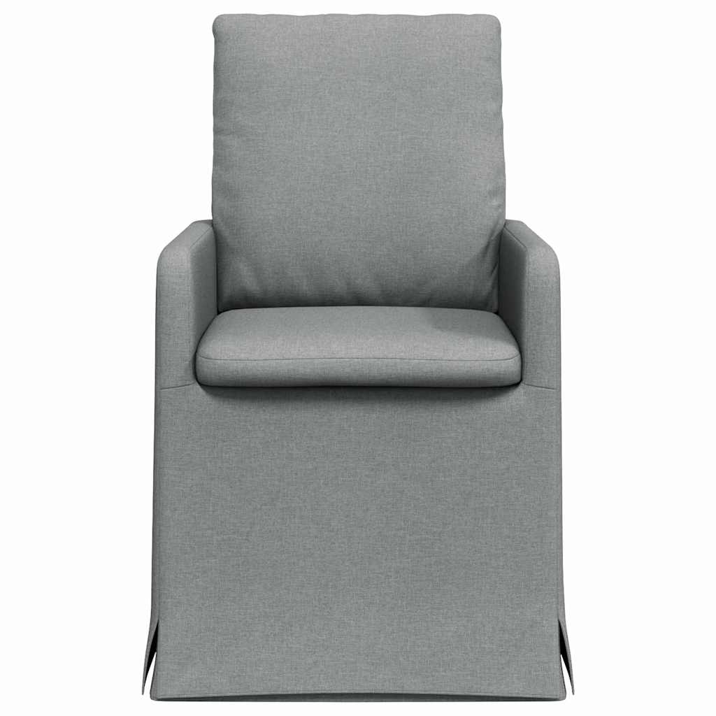 Chaises de salle à manger 2 pcs Gris clair 57 x 67 x 98 cm - XIOS