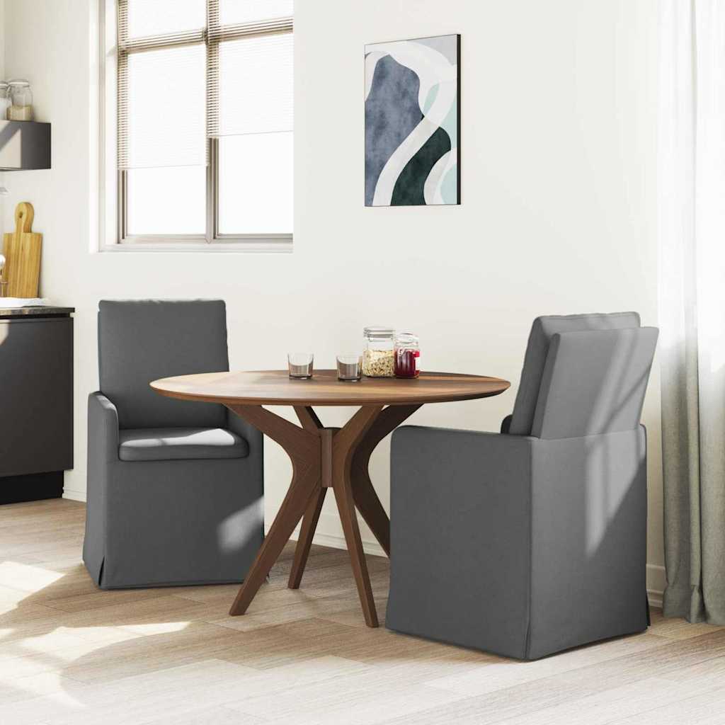 Chaises de salle à manger 2 pcs Gris foncé 57 x 67 x 98 cm - XIOS
