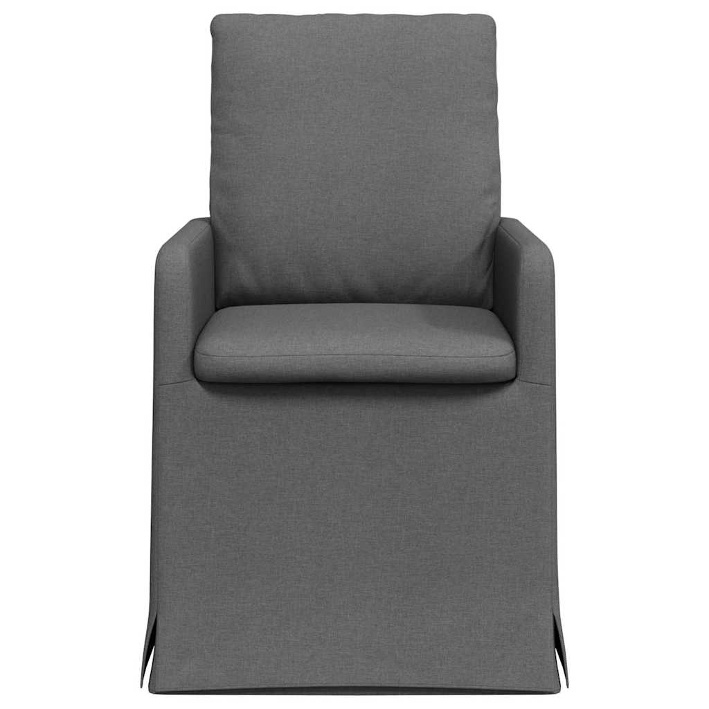 Chaises de salle à manger 2 pcs Gris foncé 57 x 67 x 98 cm - XIOS