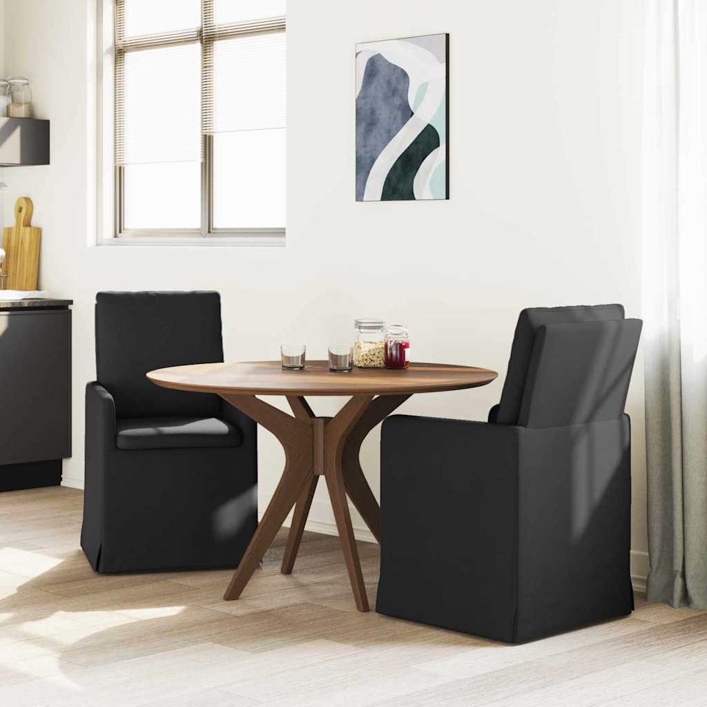 Chaises de salle à manger 2 pcs Noir 57 x 67 x 98 cm tissu - XIOS