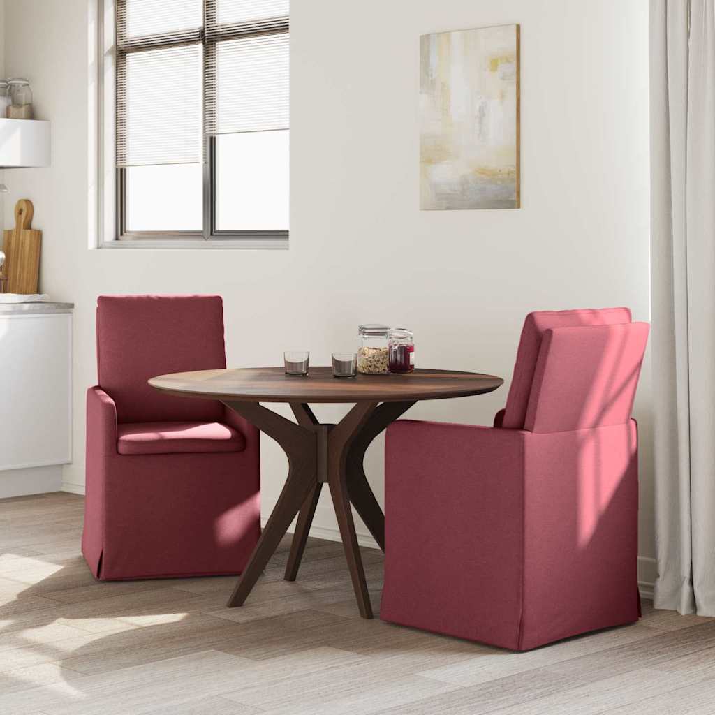 Chaises de salle à manger 2 pcs Bordeaux 57 x 67 x 98 cm tissu - XIOS