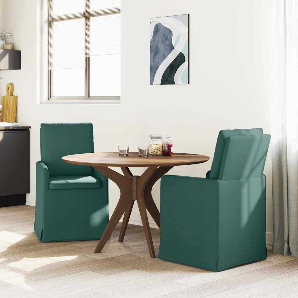 Chaises de salle à manger 2 pcs Vert foncé 57 x 67 x 98 cm - XIOS
