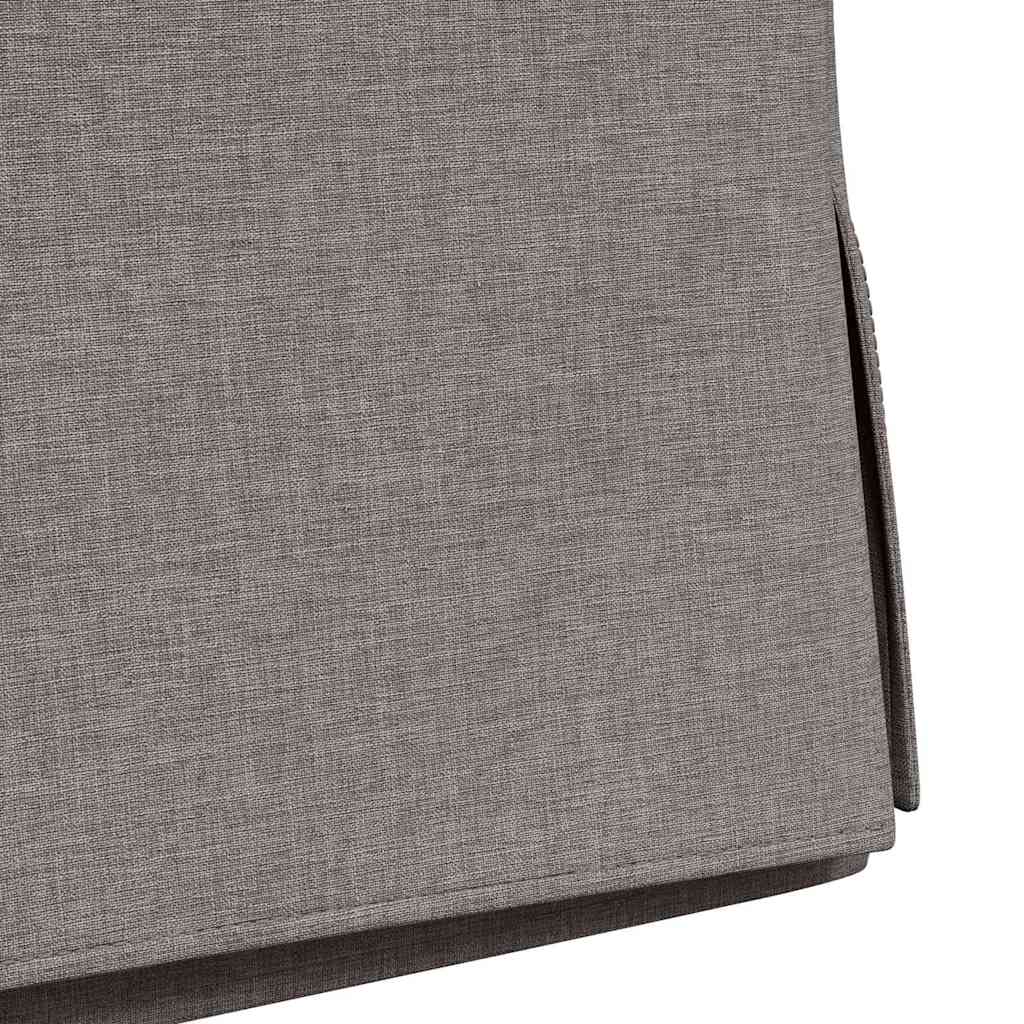 Chaises de salle à manger 2 pcs Taupe 57 x 67 x 98 cm tissu - XIOS