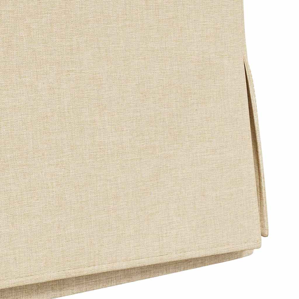 Chaises de salle à manger 2 pcs Crème 57 x 67 x 98 cm tissu - XIOS