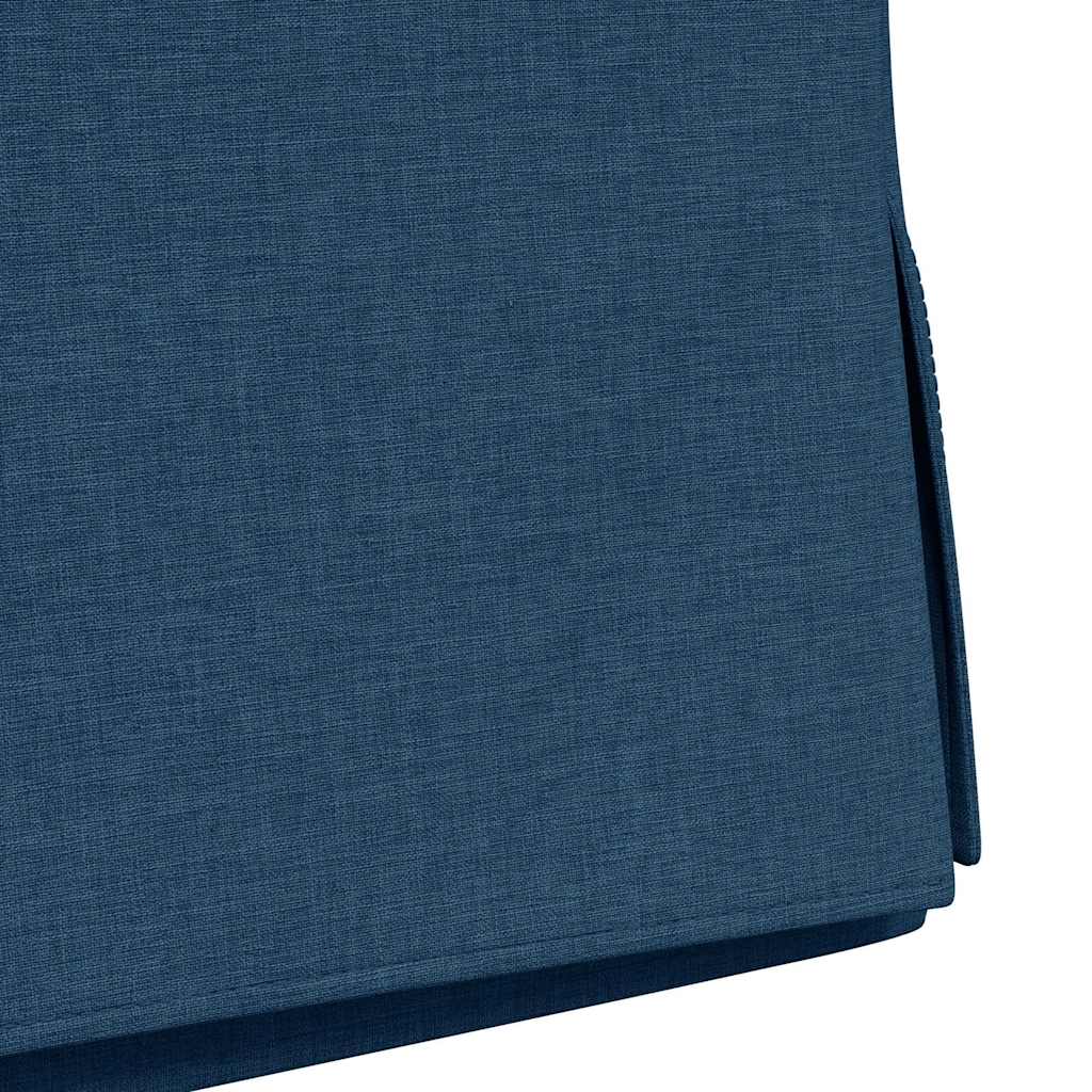 Chaises de salle à manger 2 pcs Bleu 57 x 67 x 98 cm tissu - XIOS
