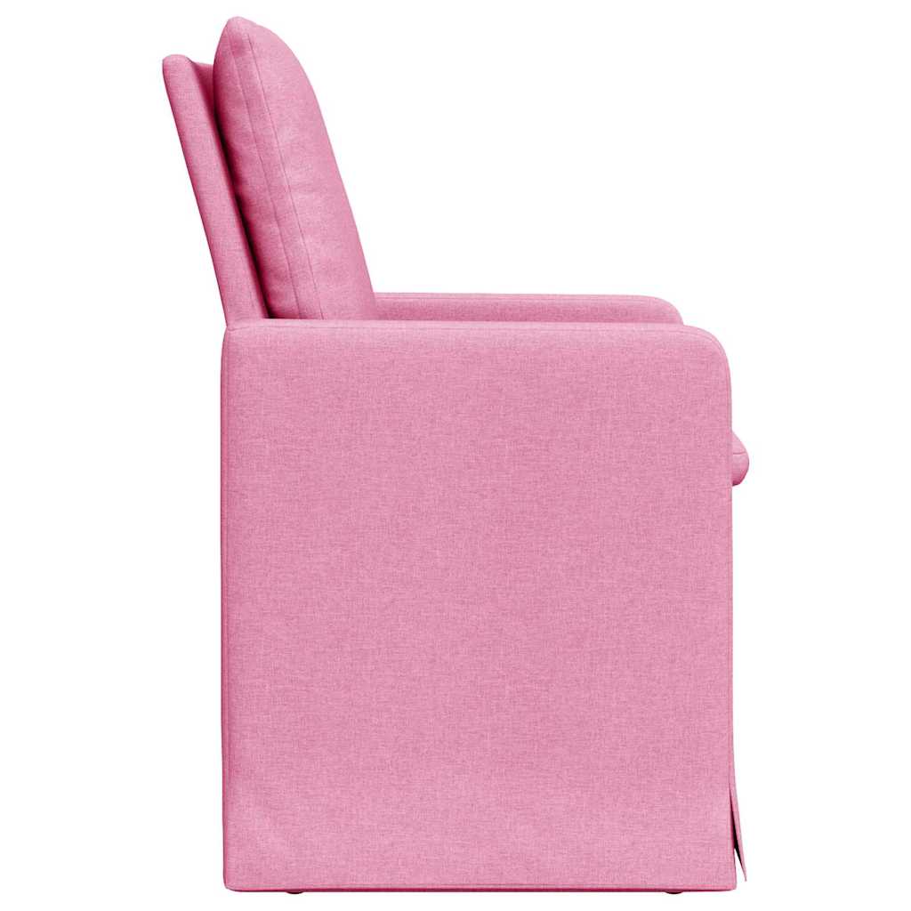 Chaises de salle à manger 2 pcs Rose 57 x 67 x 98 cm tissu - XIOS