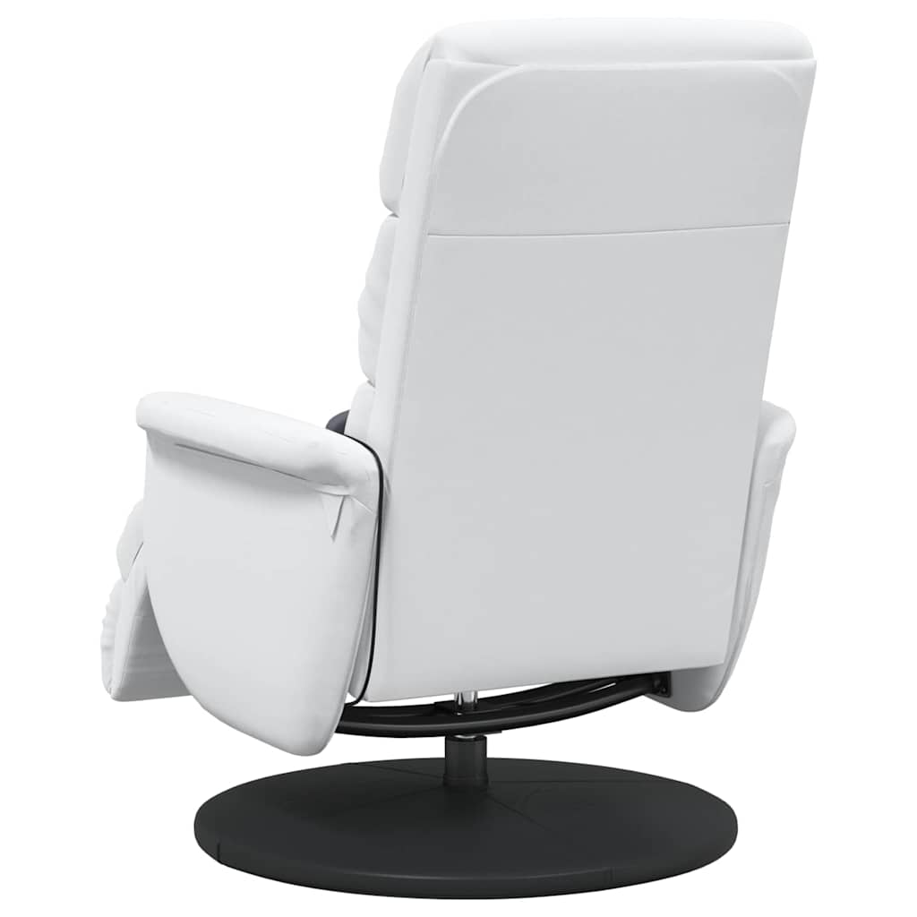 Fauteuil de massage inclinable Blanc 71 x 98 x 106 cm Faux cuir - XIOS