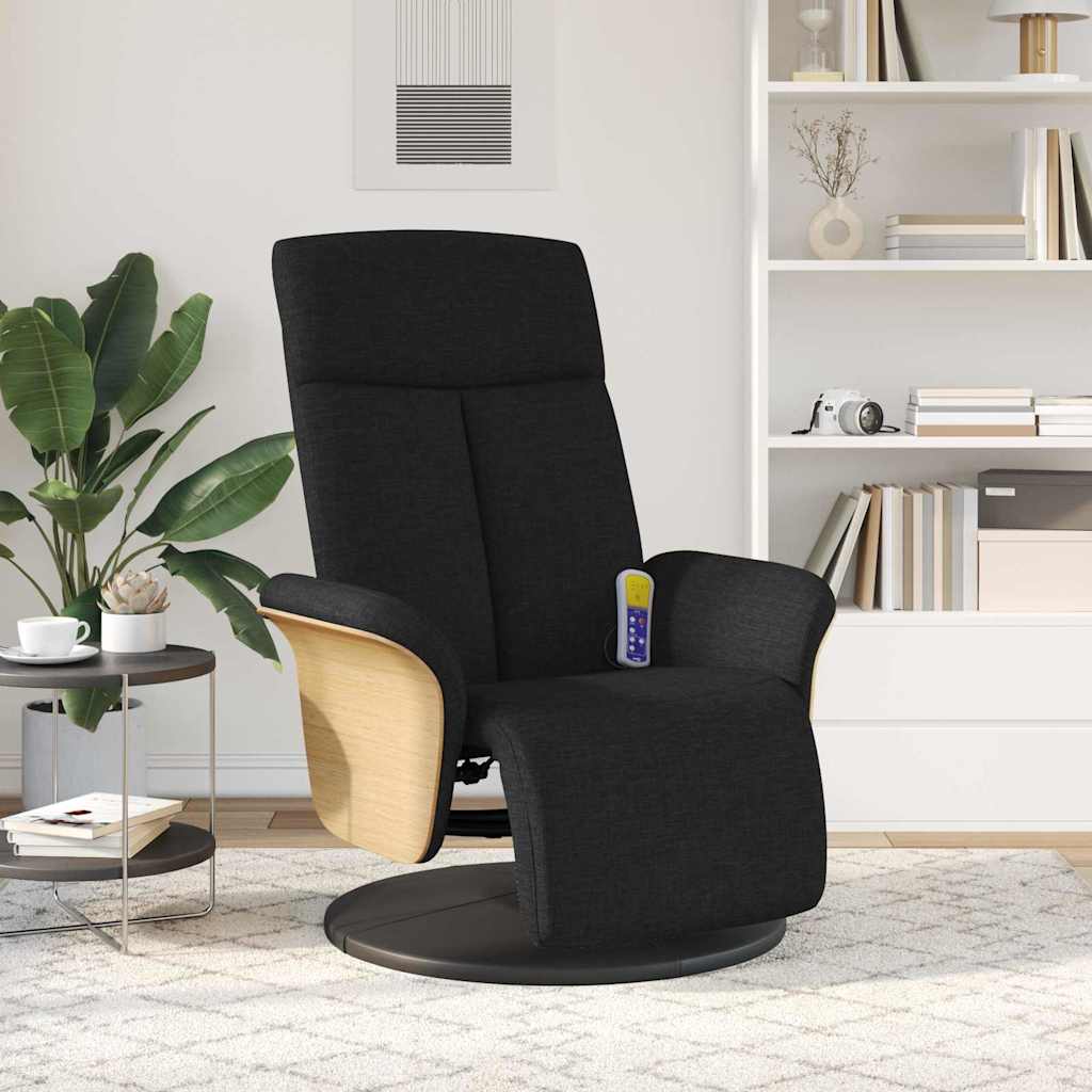 Fauteuil de massage inclinable Noir 79 x 87 x 104.5 cm tissu - XIOS