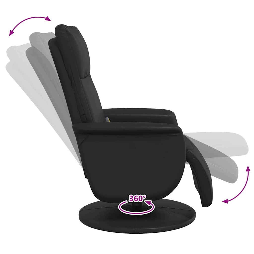 Fauteuil de massage inclinable Noir 71 x 90 x 105 cm - XIOS