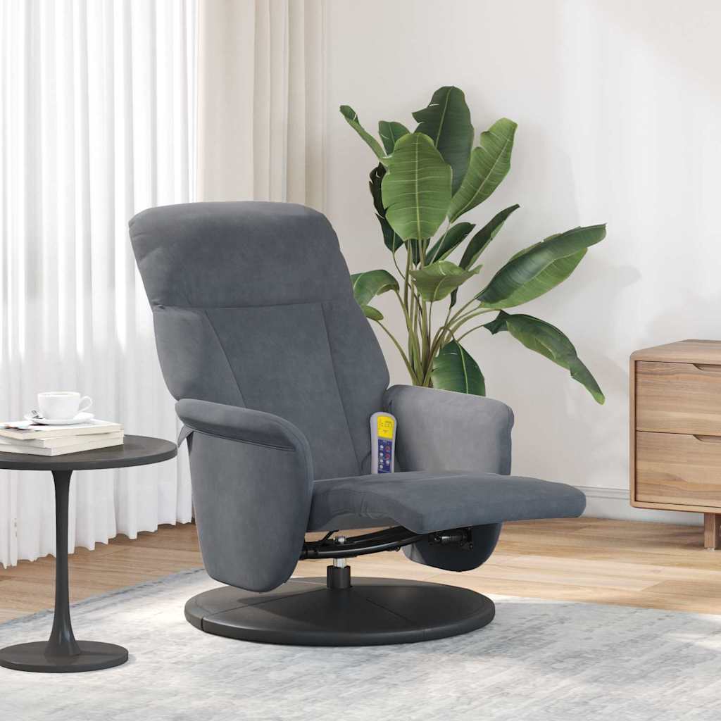 Fauteuil de massage inclinable Gris foncé 91 x 71 x 105 cm - XIOS