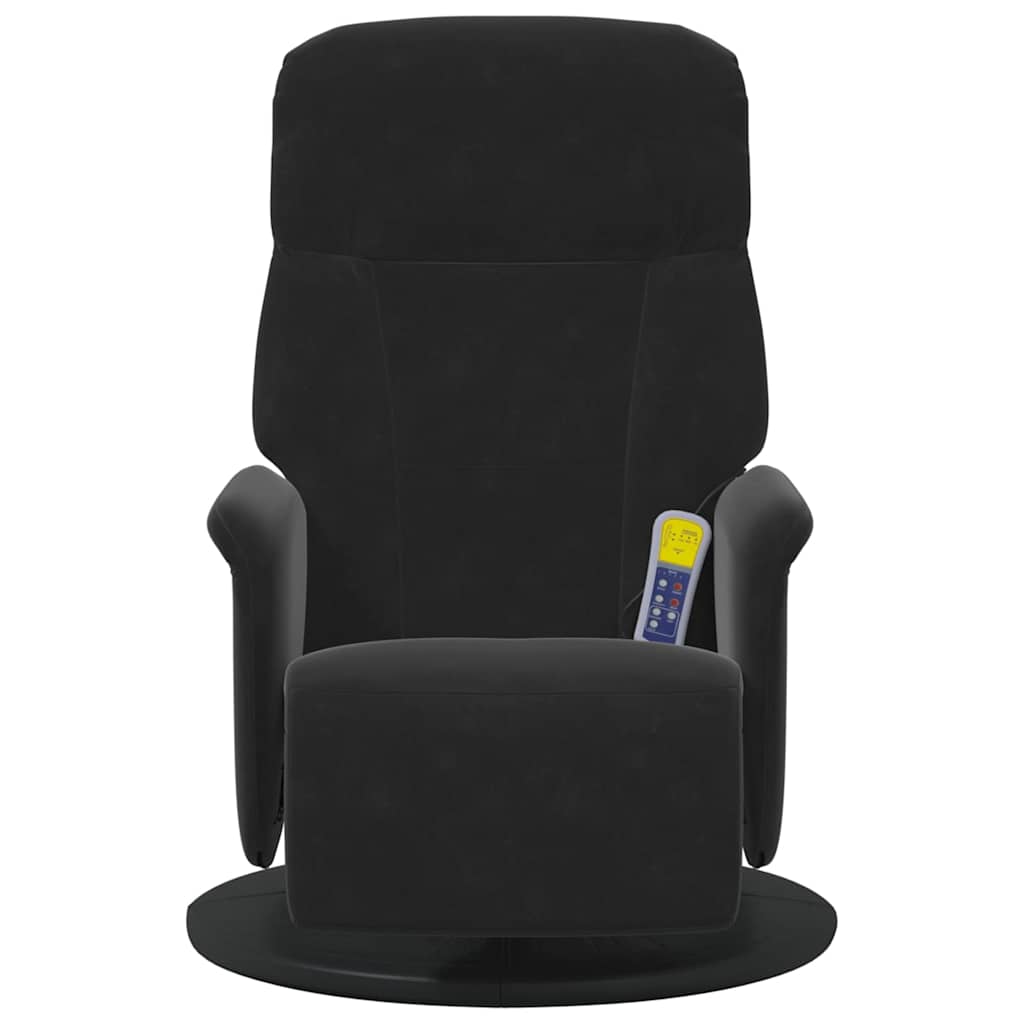 Fauteuil de massage inclinable Noir 91 x 71 x 105 cm Velours - XIOS