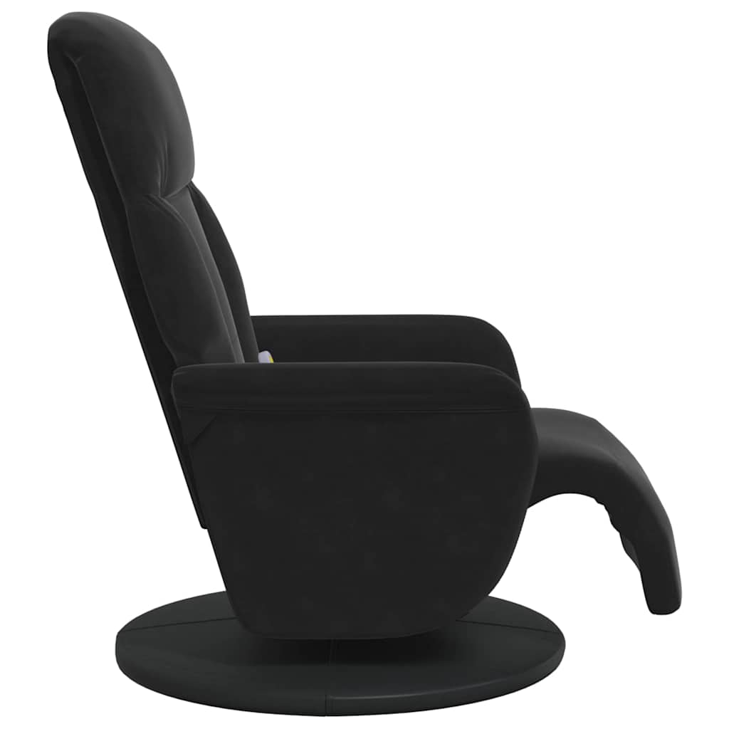 Fauteuil de massage inclinable Noir 91 x 71 x 105 cm Velours - XIOS