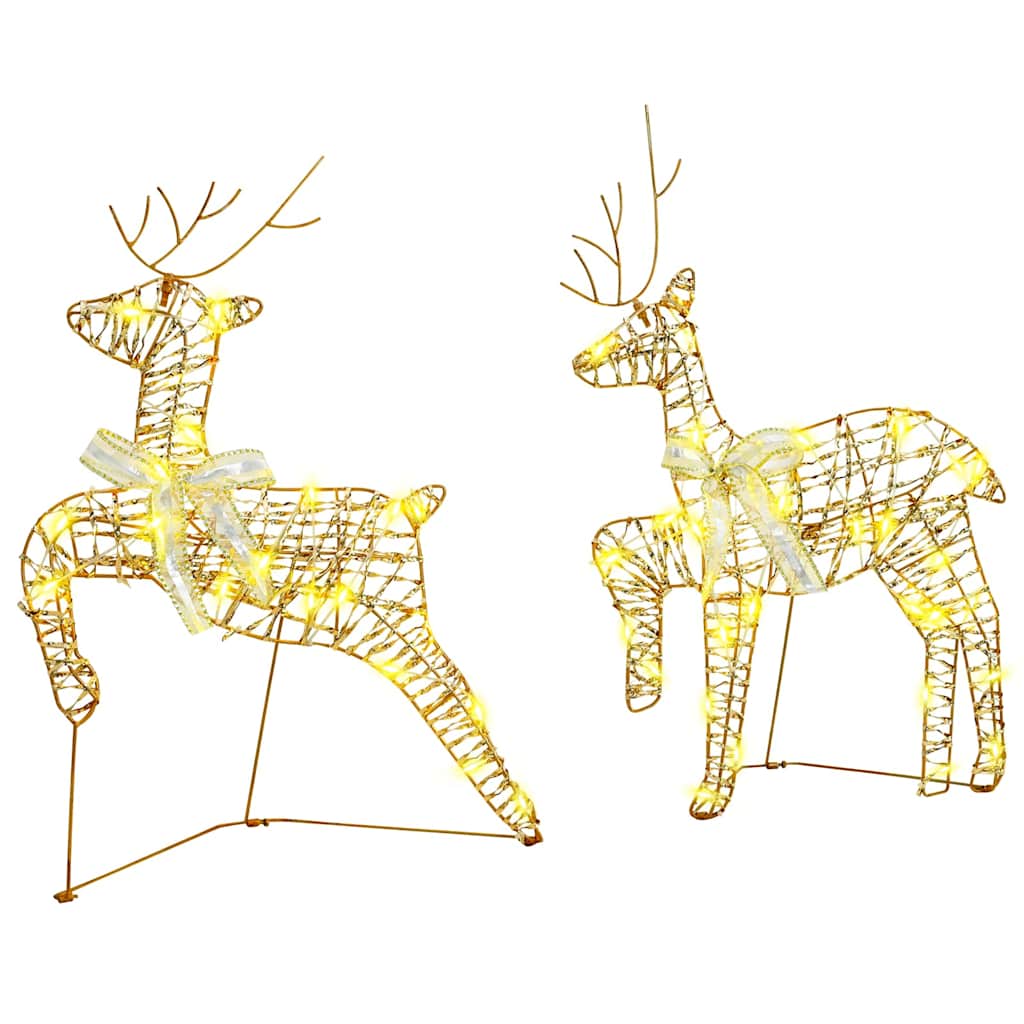 Rennes LED avec 40 LED 5 pcs Doré PET - XIOS