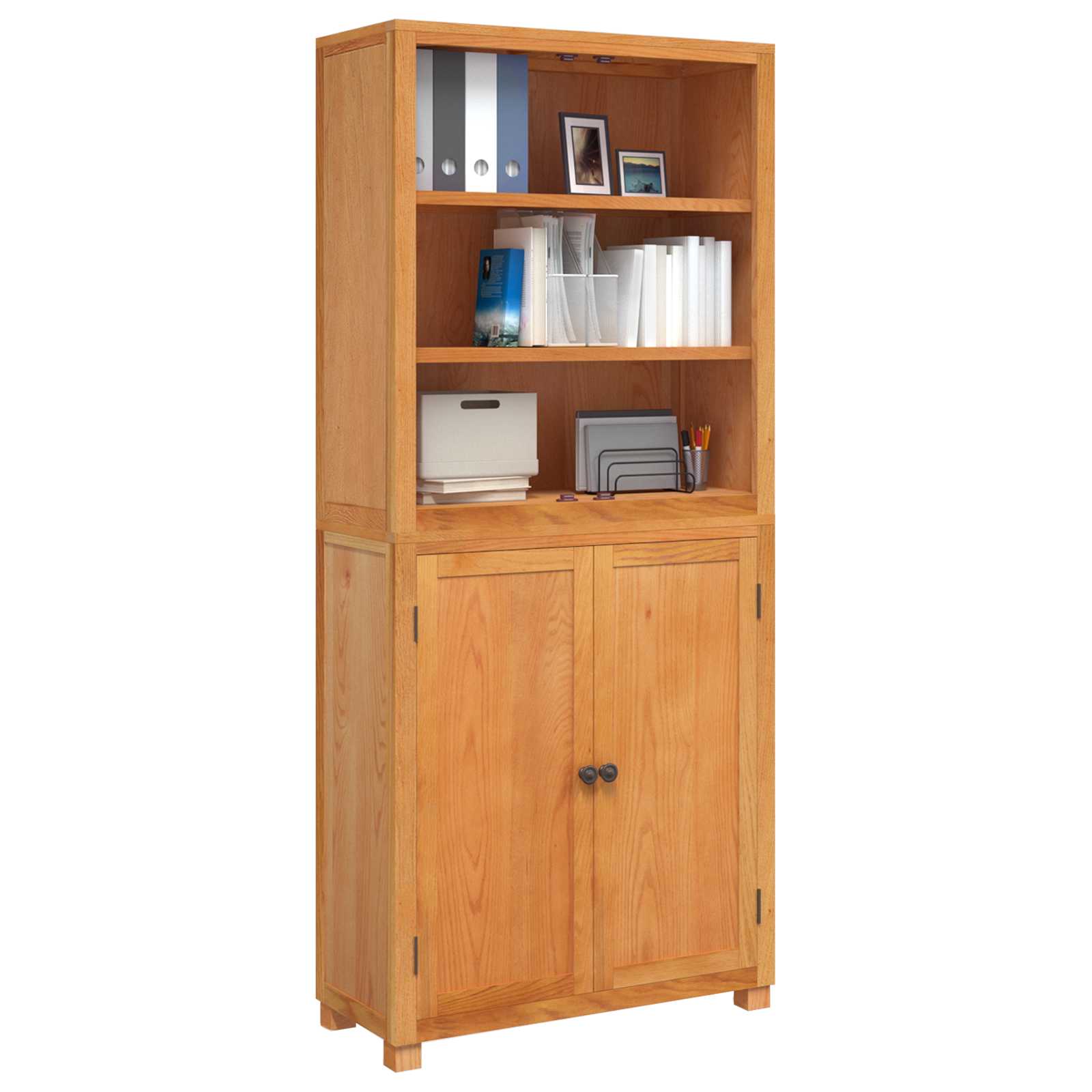 Ensemble de meubles de rangement 2 pc Naturel 80 x 35 x 185 cm - XIOS