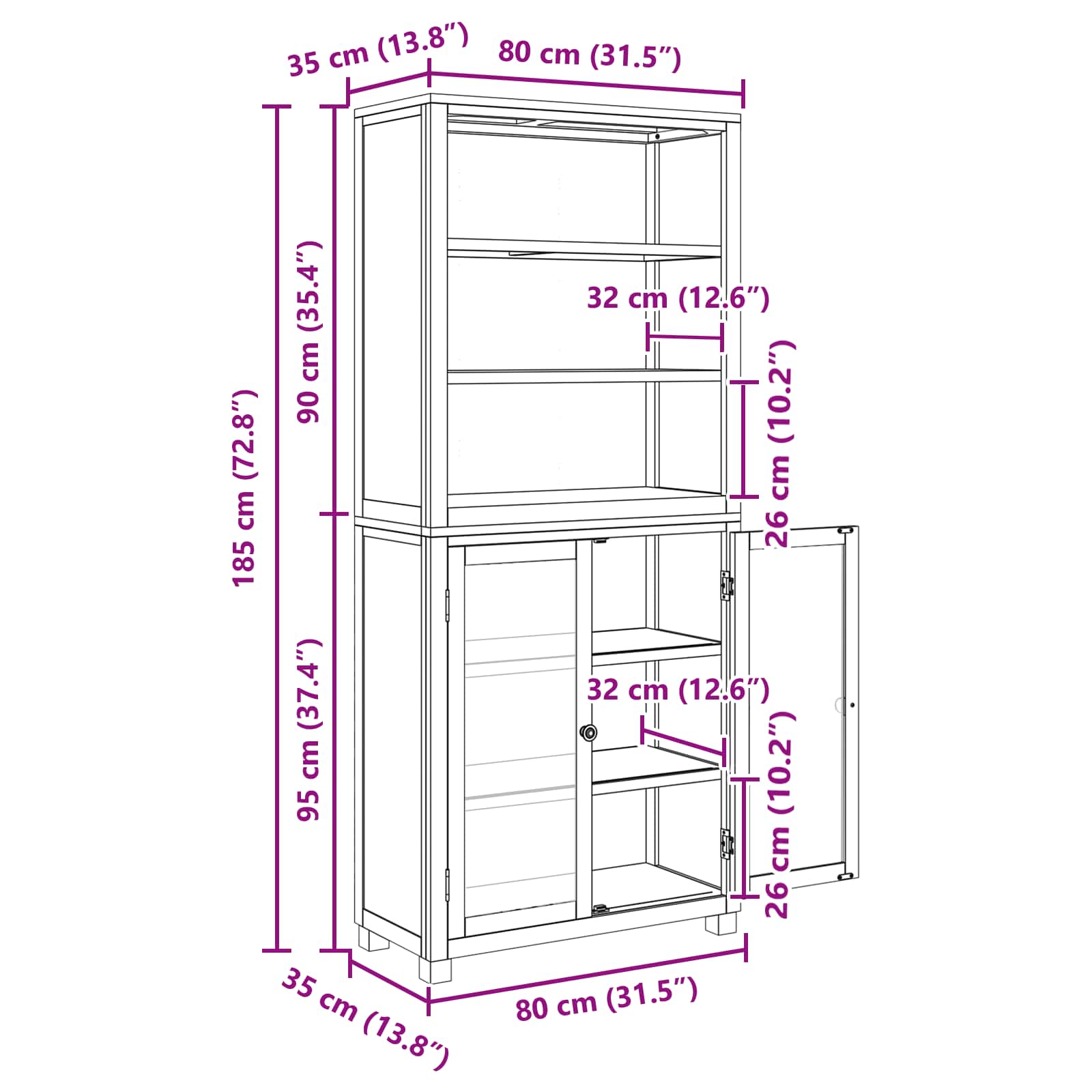 Ensemble de meubles de rangement Marron Bois d'ingénierie - XIOS