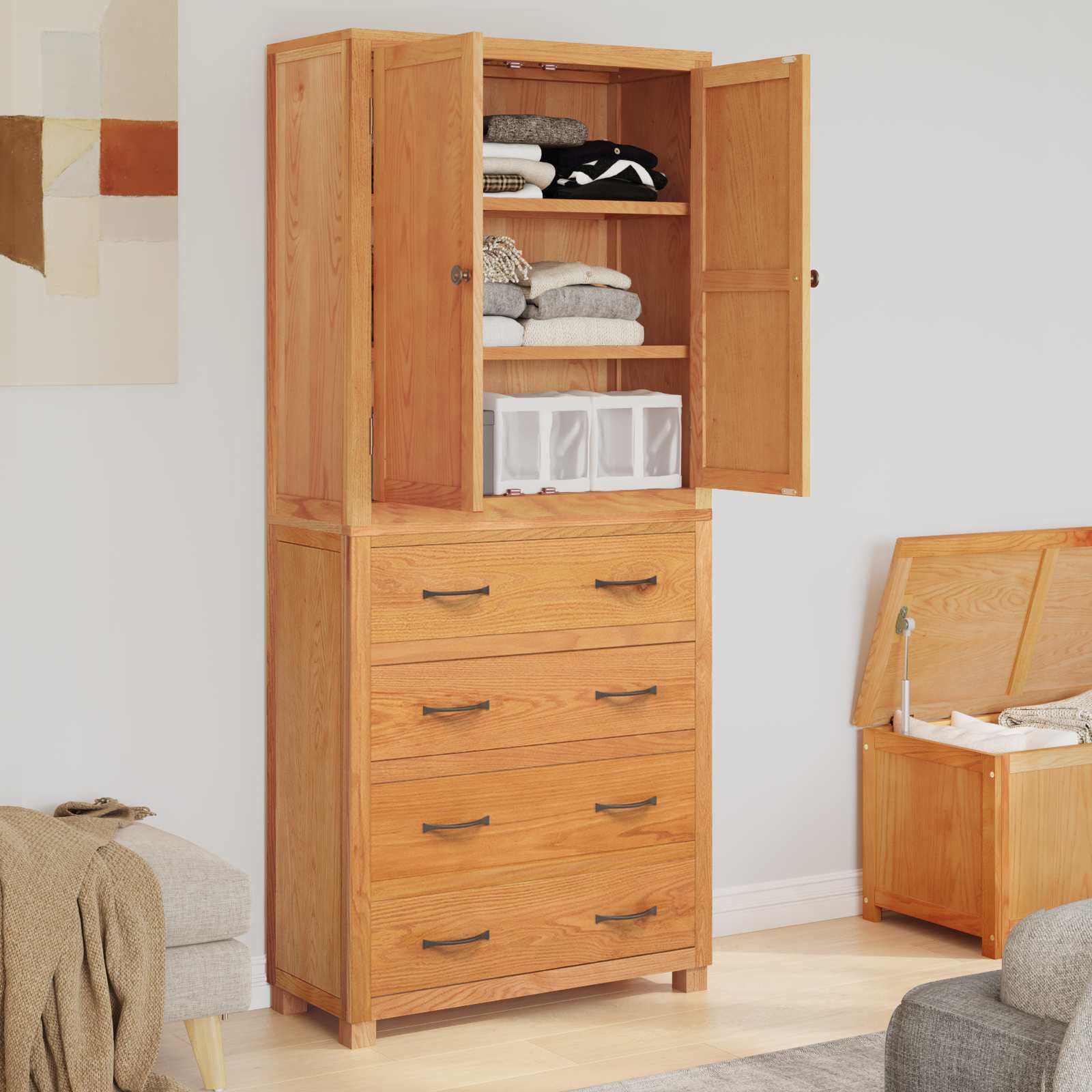Ensemble de meubles de rangement Marron Bois d'ingénierie - XIOS