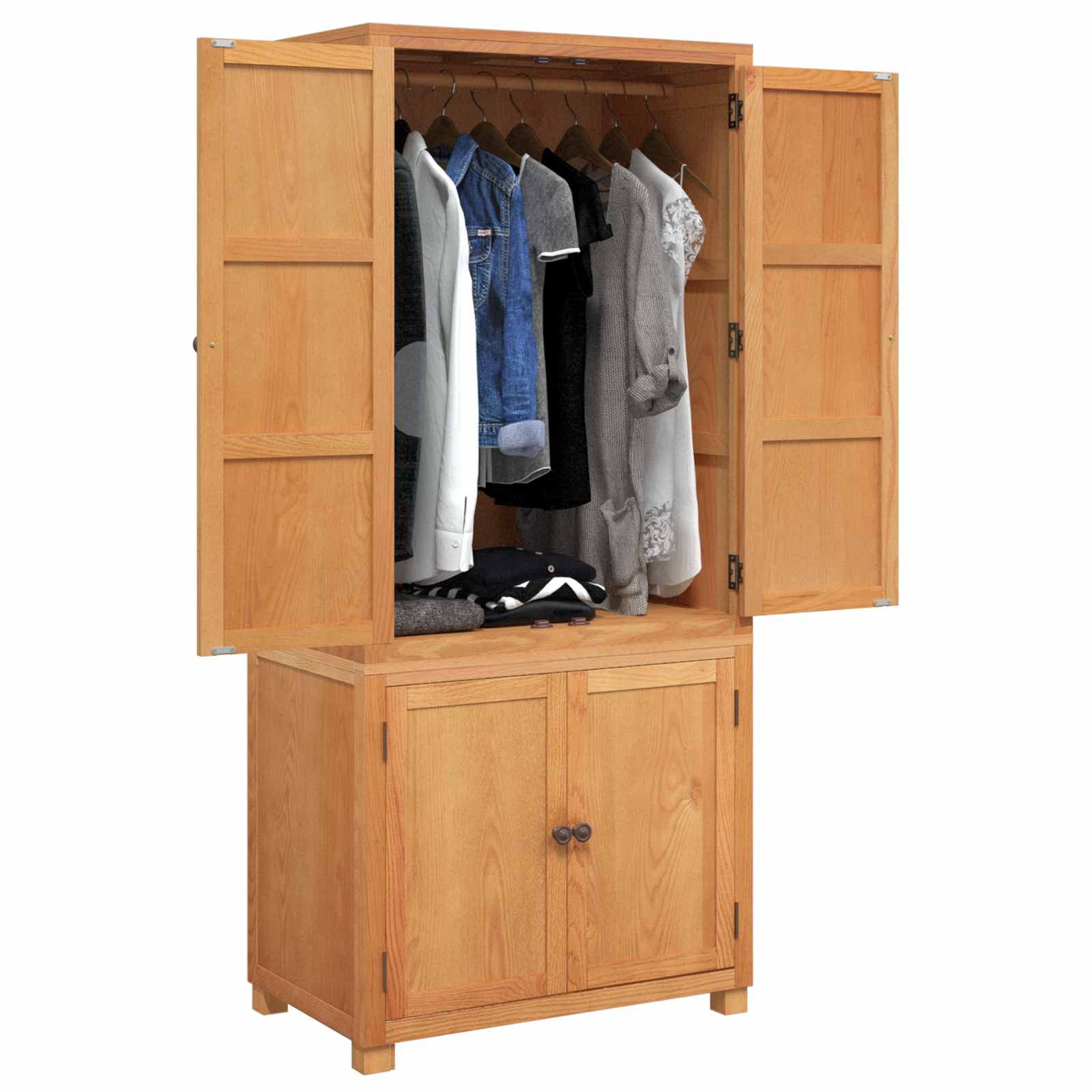 Ensemble de meubles de rangement avec stockage 2 pc Marron - XIOS