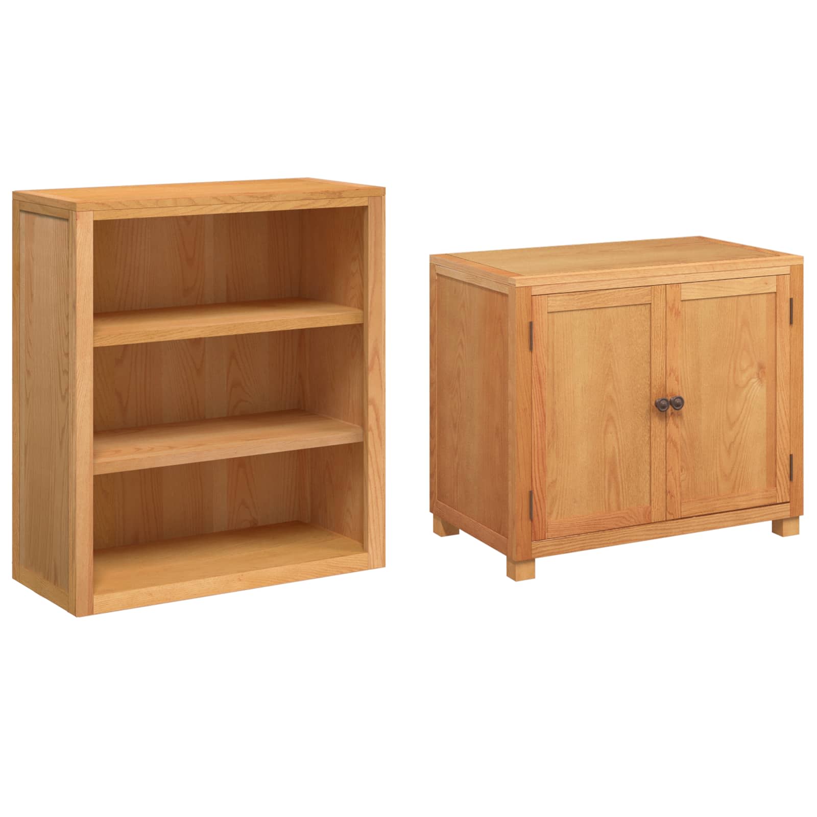 Ensemble de meubles de rangement avec stockage 2 pc Marron - XIOS