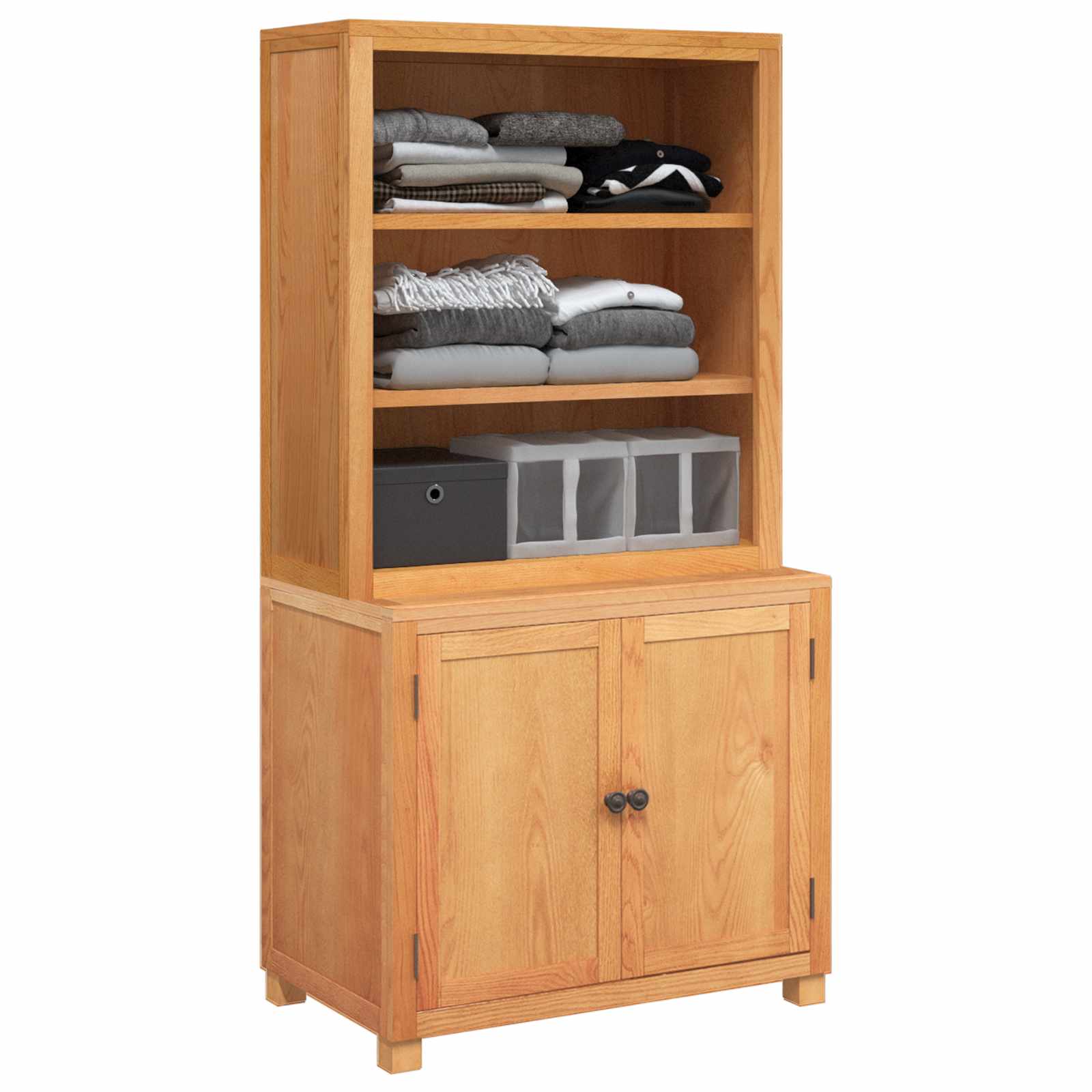 Ensemble de meubles de rangement avec stockage 2 pc Marron - XIOS