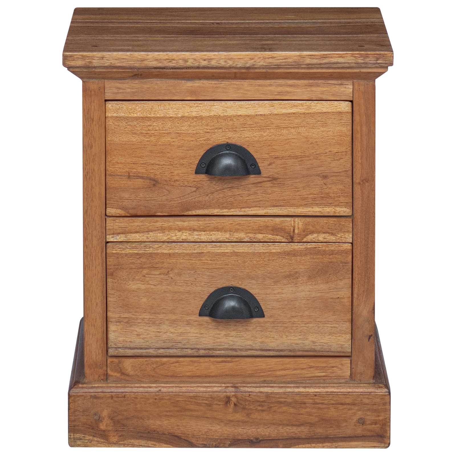 Table de chevet Naturel 40 x 30 x 50 cm Bois de teck massif - XIOS