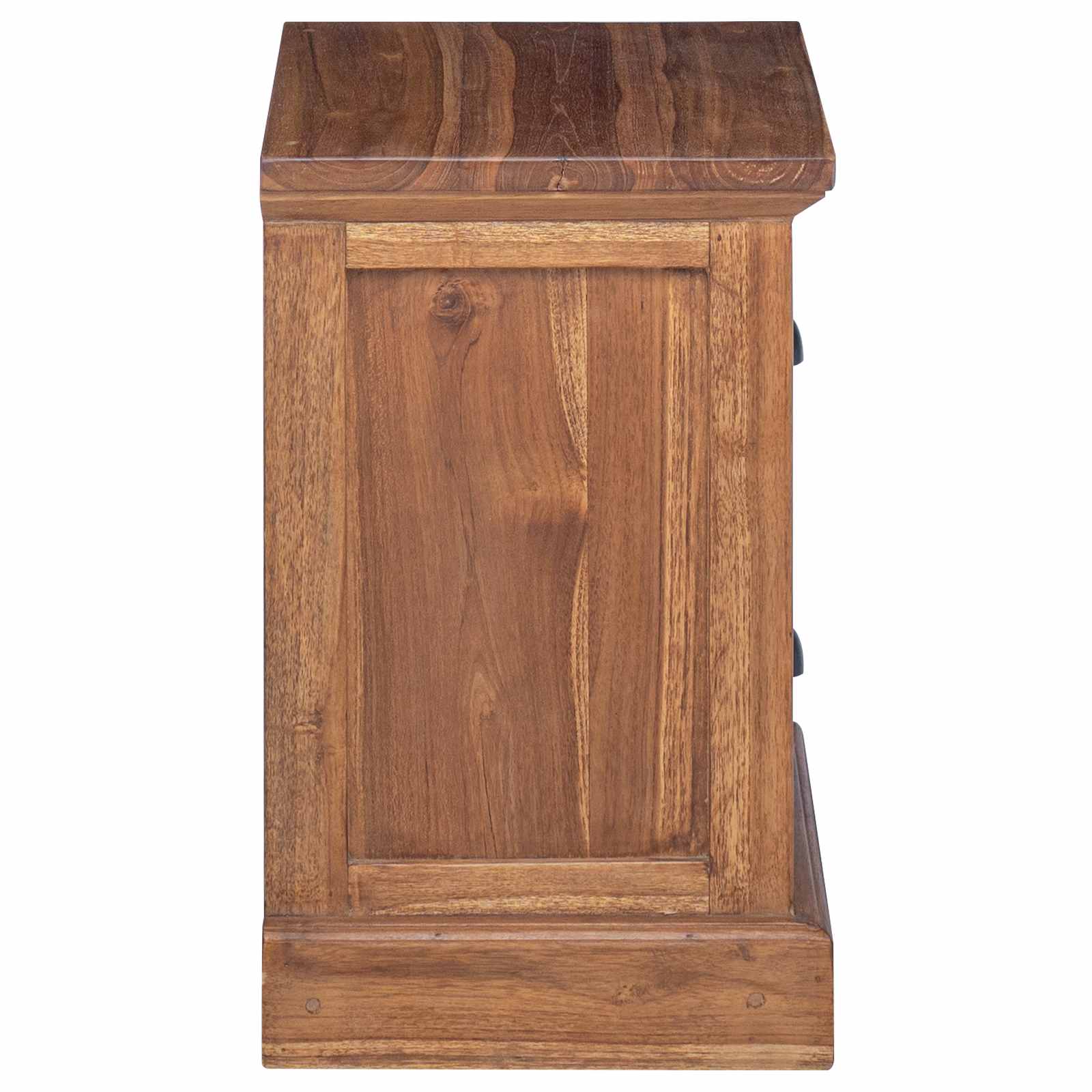 Table de chevet Naturel 40 x 30 x 50 cm Bois de teck massif - XIOS