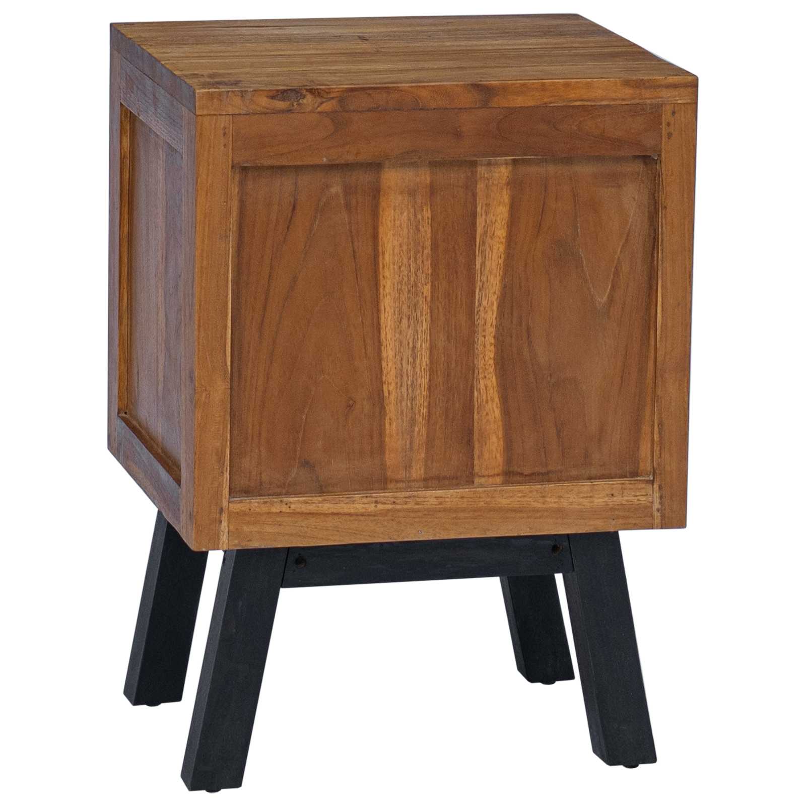 Table de chevet Naturel 40 x 35 x 55 cm Bois de teck massif - XIOS
