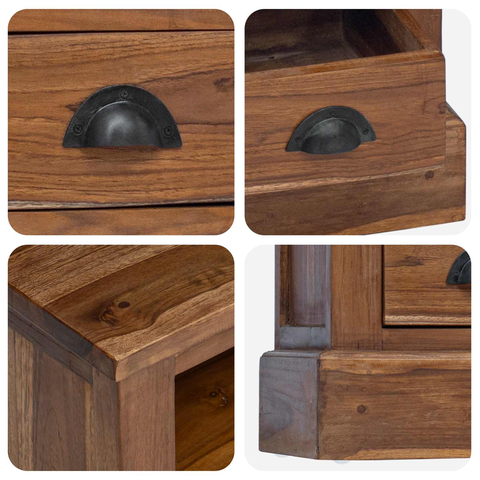 Armoire de rangement avec tiroir Naturel 60 x 30 x 60 cm - XIOS