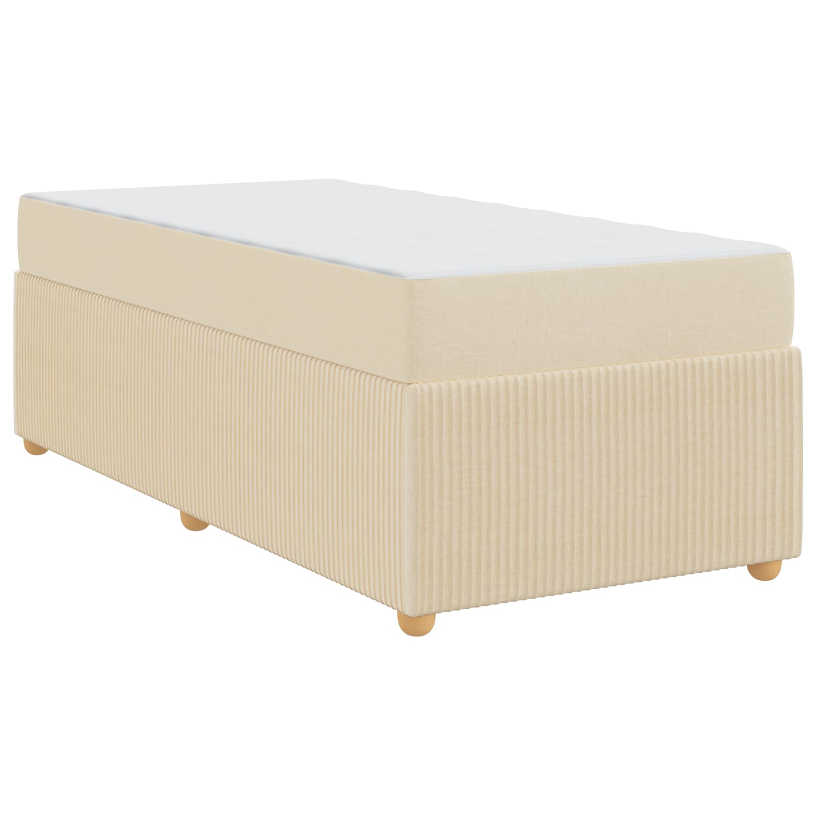 Cadre de lit Crème 80 x 200 cm tissu - XIOS