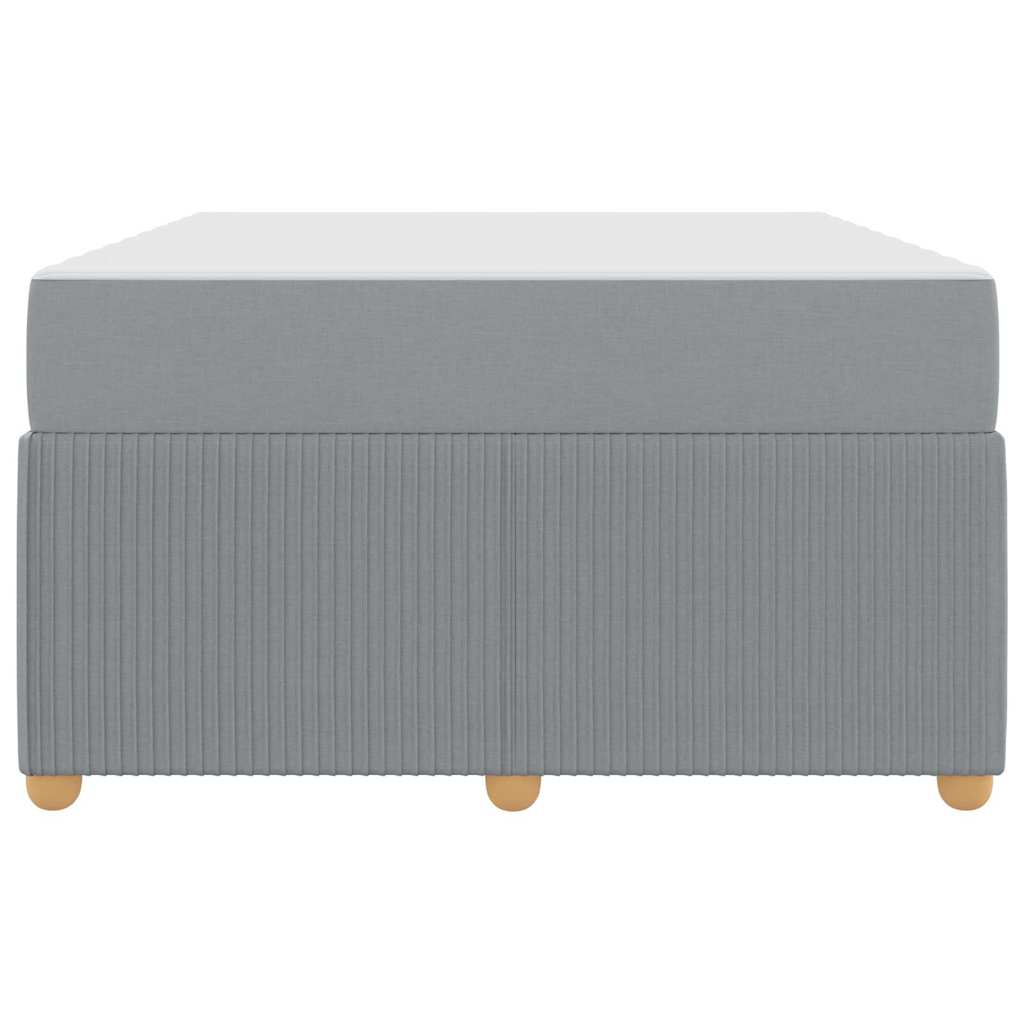 Cadre de lit avec matelas Gris clair 120 x 200 cm tissu - XIOS