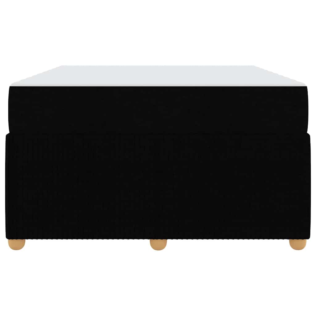 Cadre de lit avec matelas Noir 120 x 200 cm tissu - XIOS