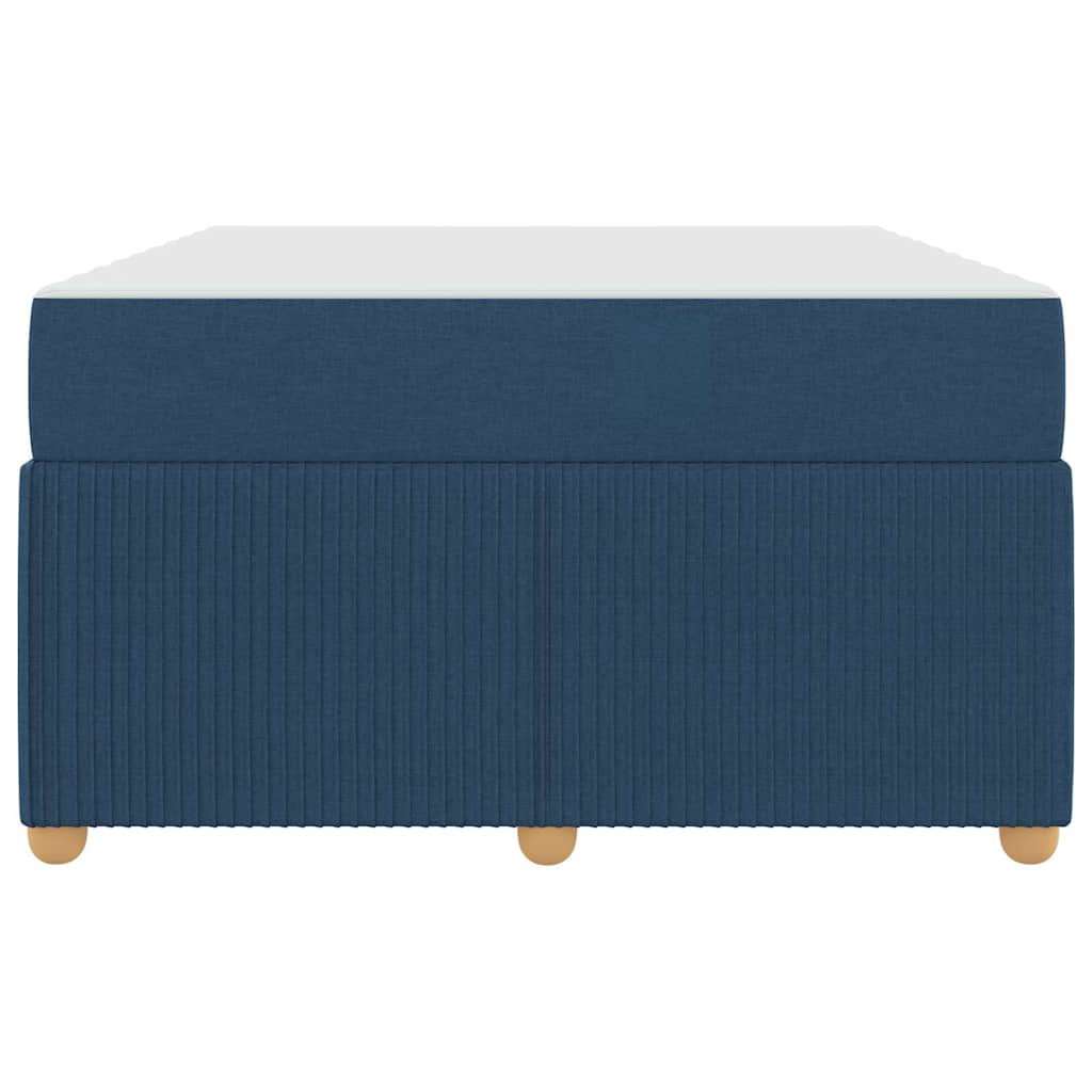 Cadre de lit avec matelas Bleu 120 x 200 cm tissu - XIOS