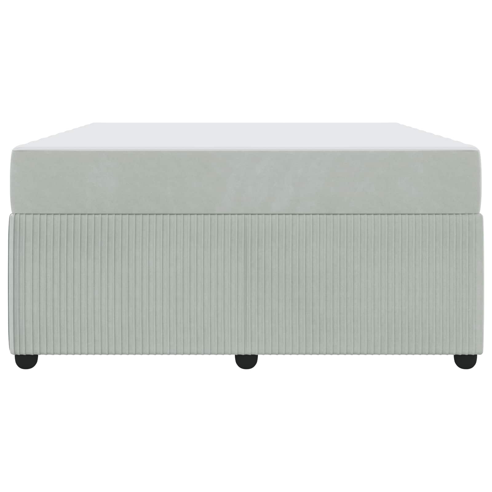 Cadre de lit avec matelas Gris clair 160 x 200 cm tissu - XIOS