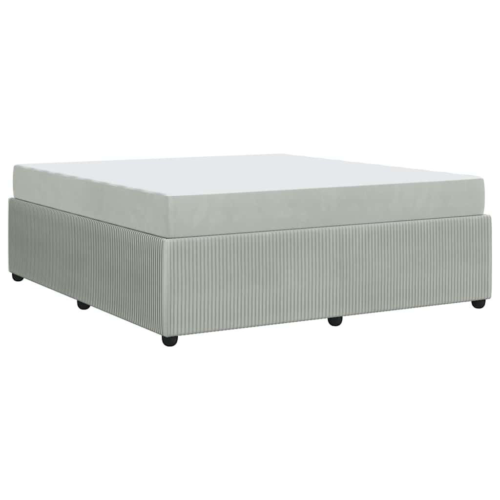 Cadre de lit avec matelas Gris clair, blanc et gris clair - XIOS