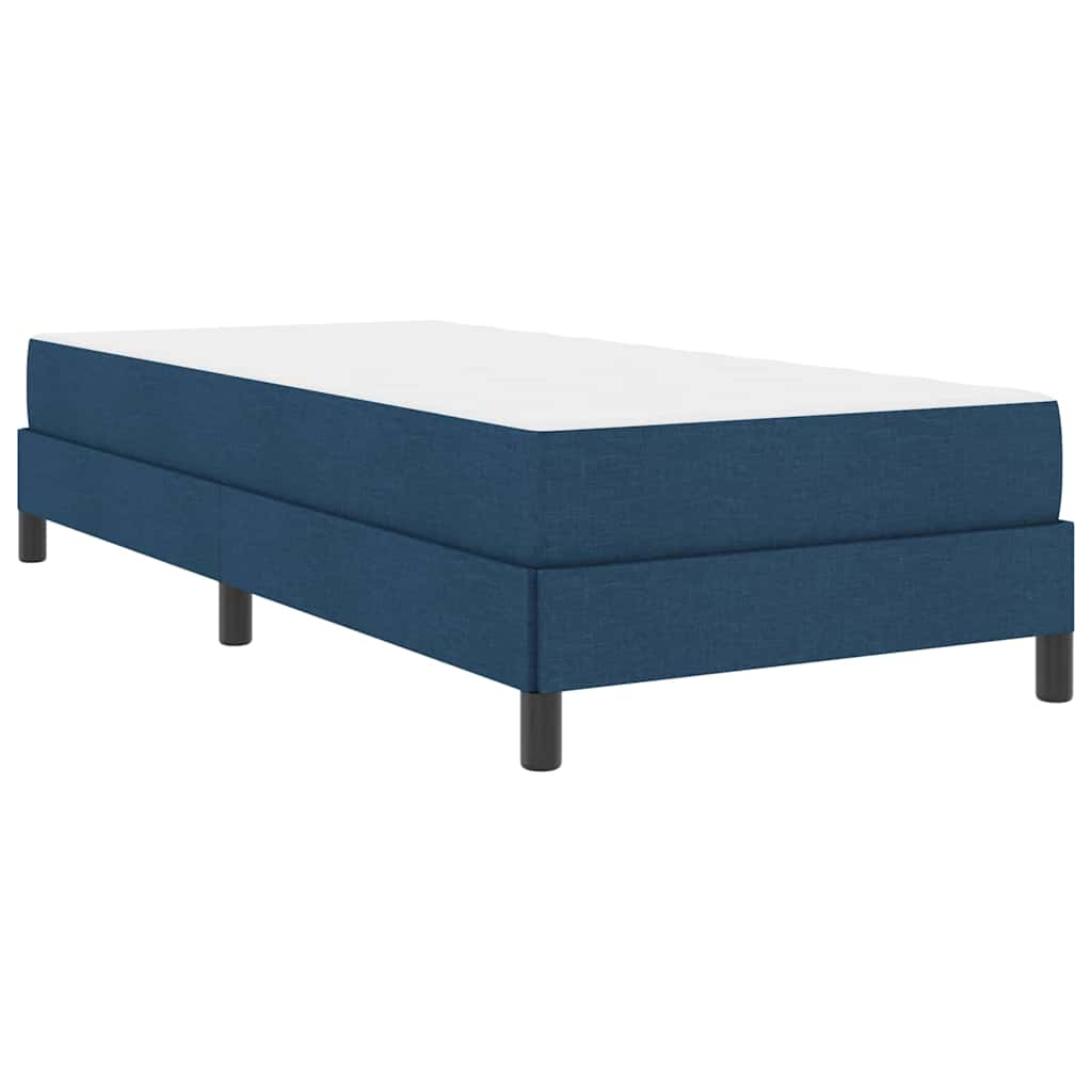 Lit à ressorts avec matelas Bleu 80 x 200 cm tissu - XIOS