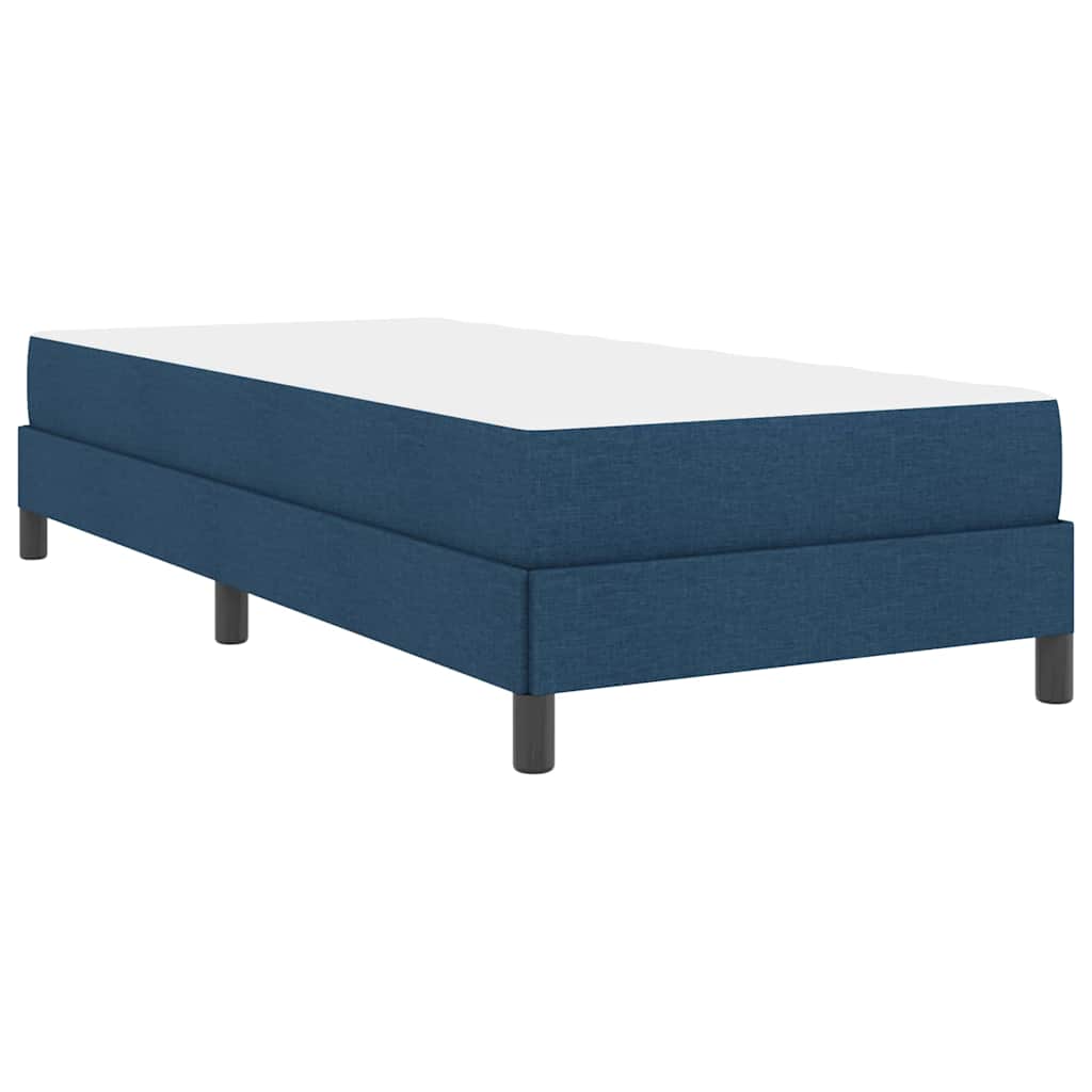 Lit à ressorts avec matelas Bleu 80 x 200 cm tissu - XIOS