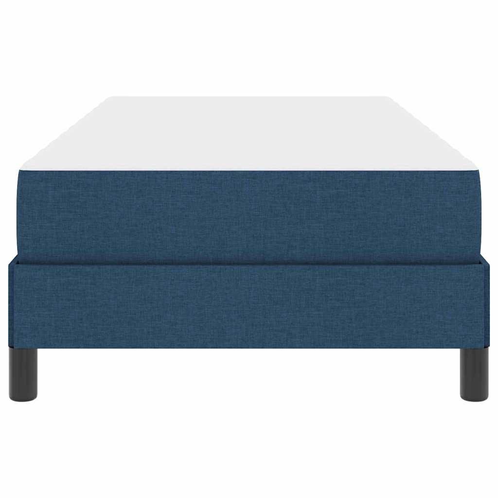 Lit à ressorts avec matelas Bleu 90 x 190 cm tissu - XIOS