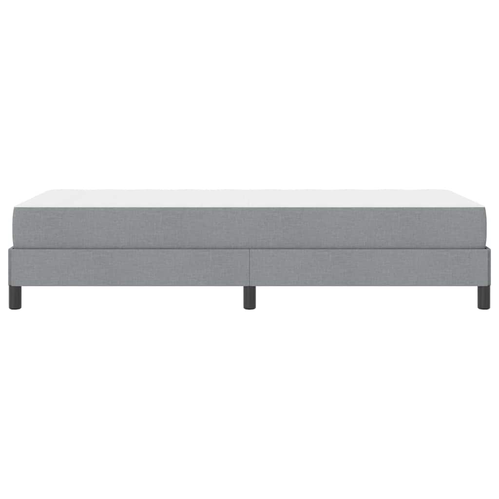 Lit à ressorts avec matelas Gris clair 90 x 200 cm tissu - XIOS
