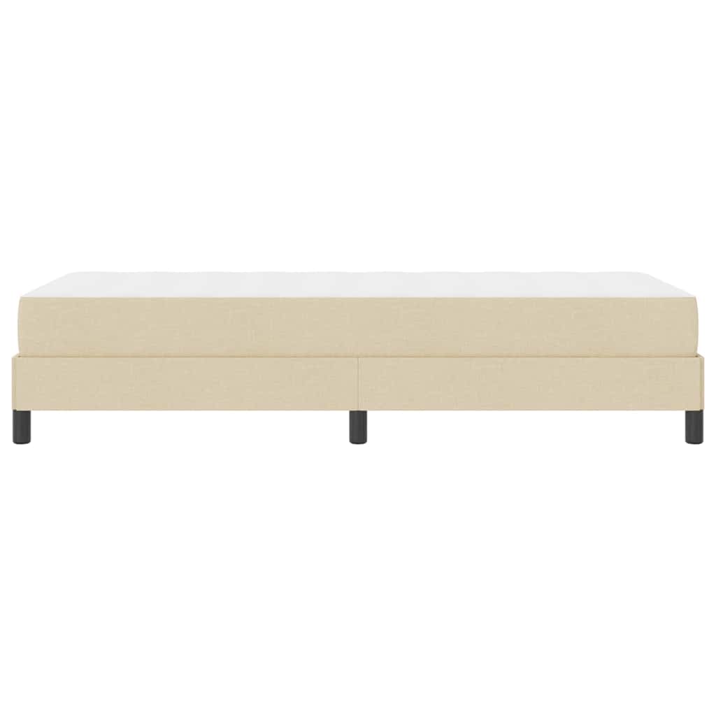 Lit à ressorts avec matelas Crème 100 x 200 cm tissu - XIOS