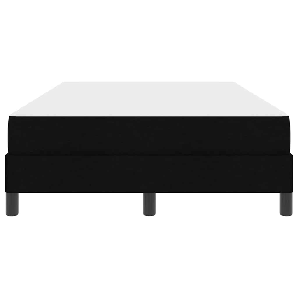 Lit à ressorts avec matelas Noir 120 x 190 cm tissu - XIOS