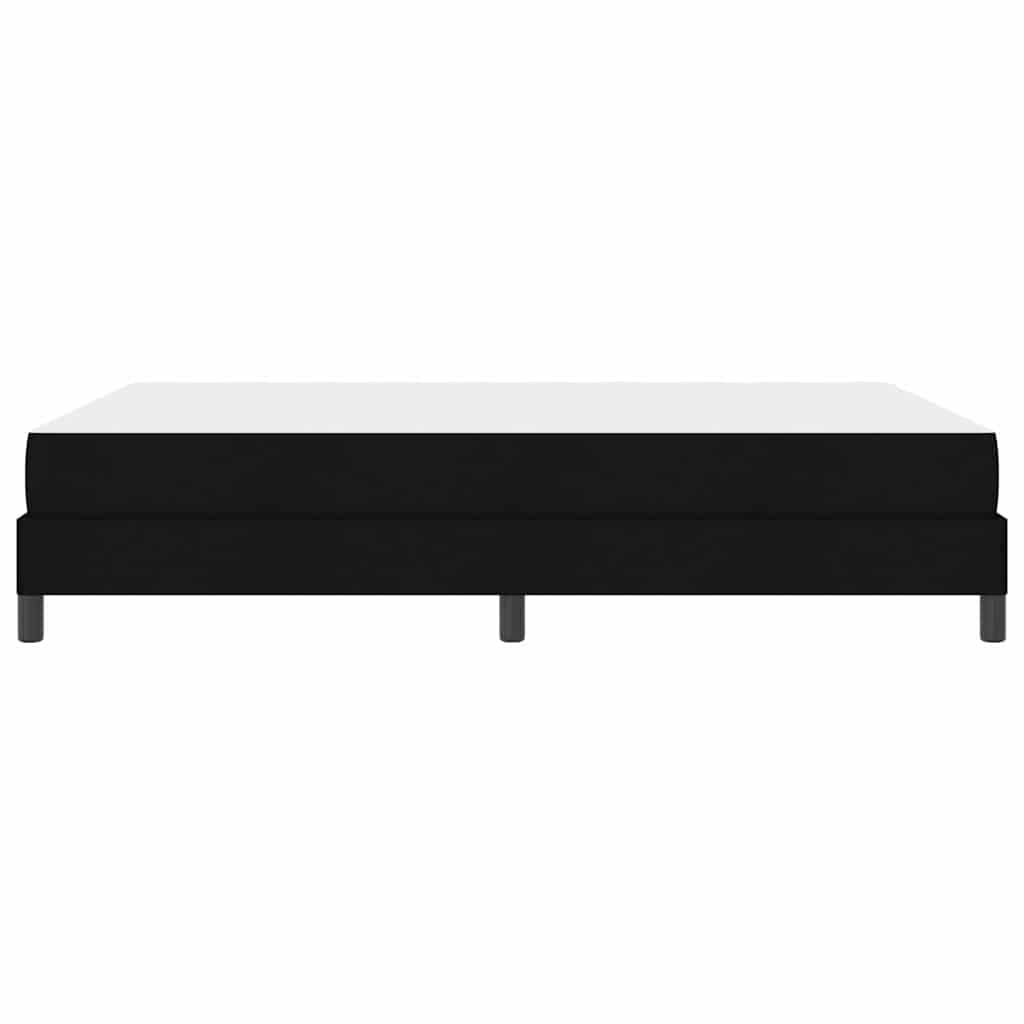 Lit à ressorts avec matelas Noir 160 x 200 cm tissu - XIOS