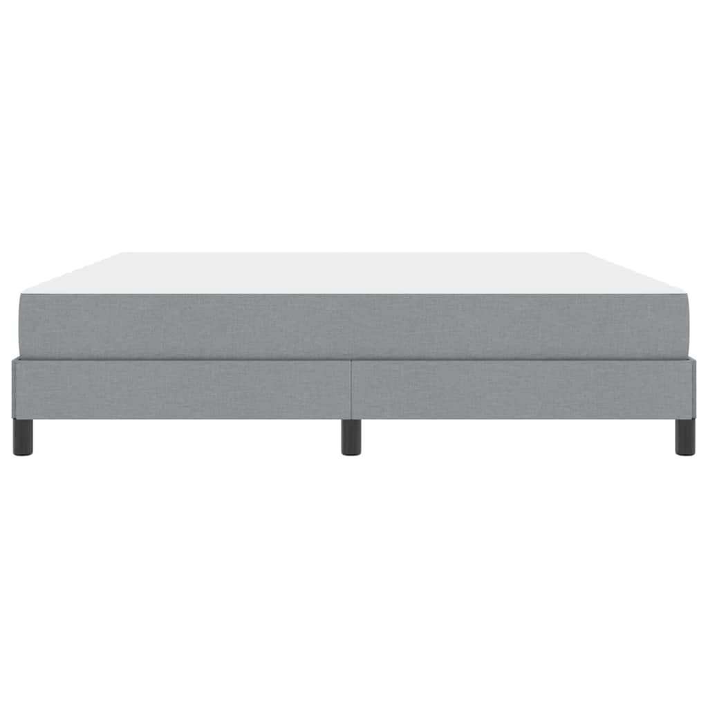 Lit à ressorts avec matelas Gris clair 180 x 200 cm tissu - XIOS