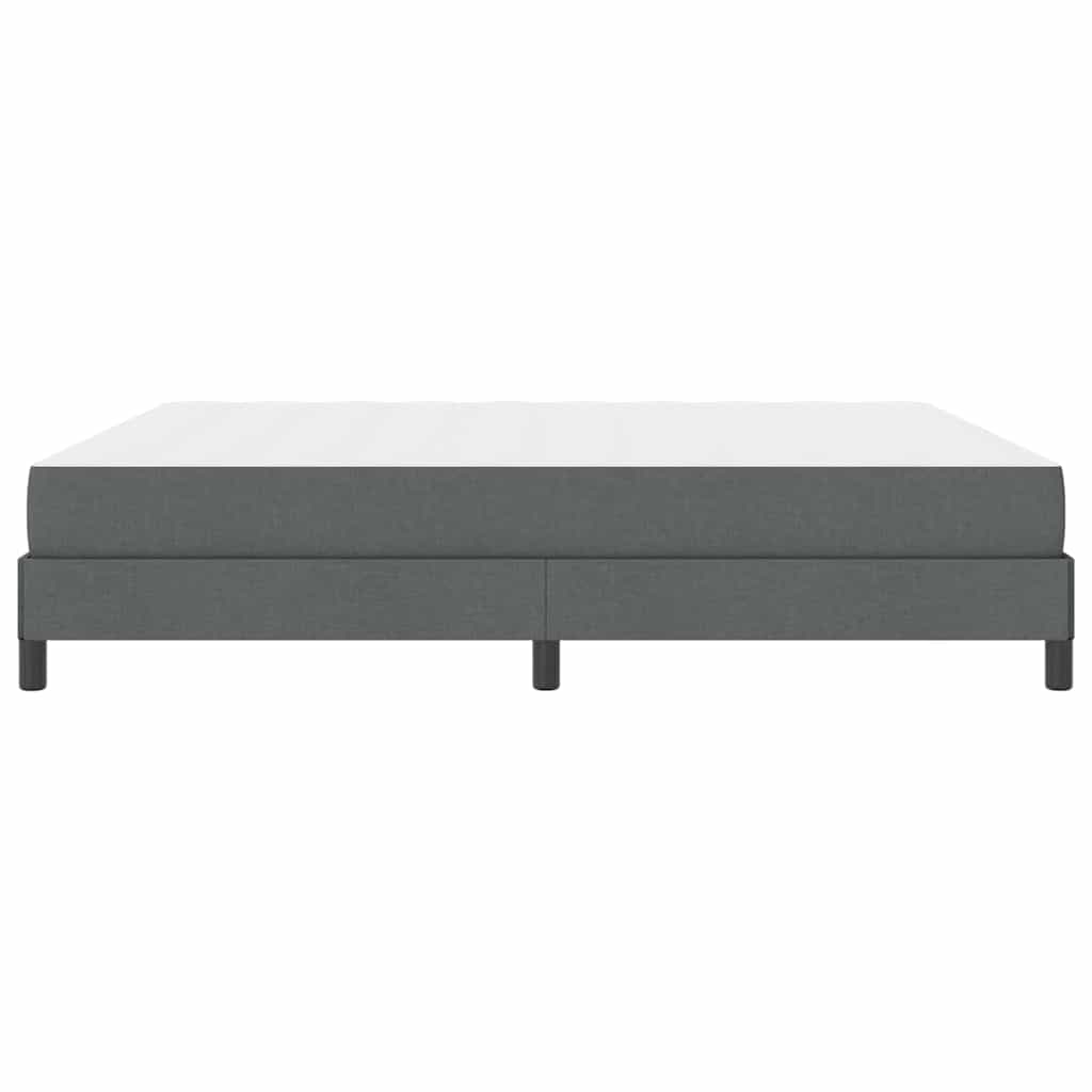 Lit à ressorts avec matelas Gris foncé 180 x 200 cm tissu - XIOS