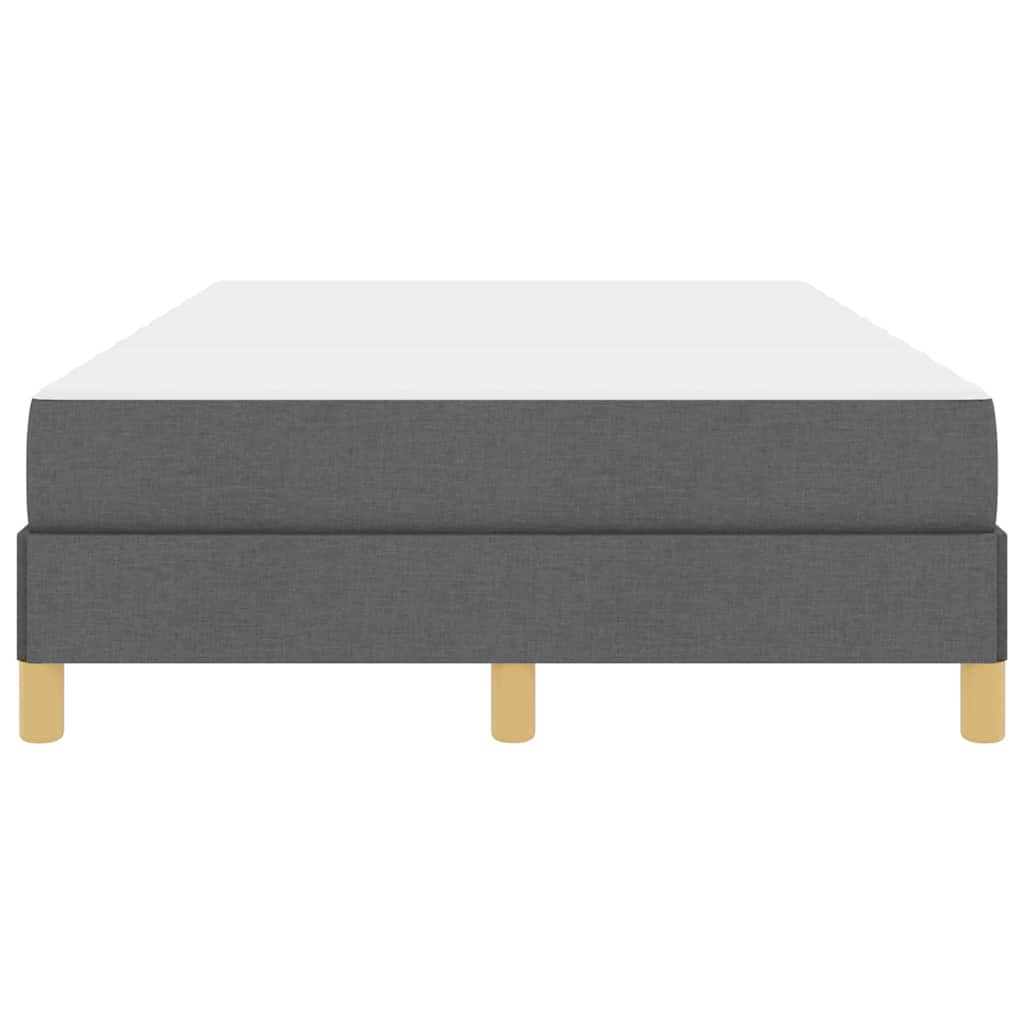 Lit à ressorts Gris foncé et Marron 120 x 190 cm - XIOS