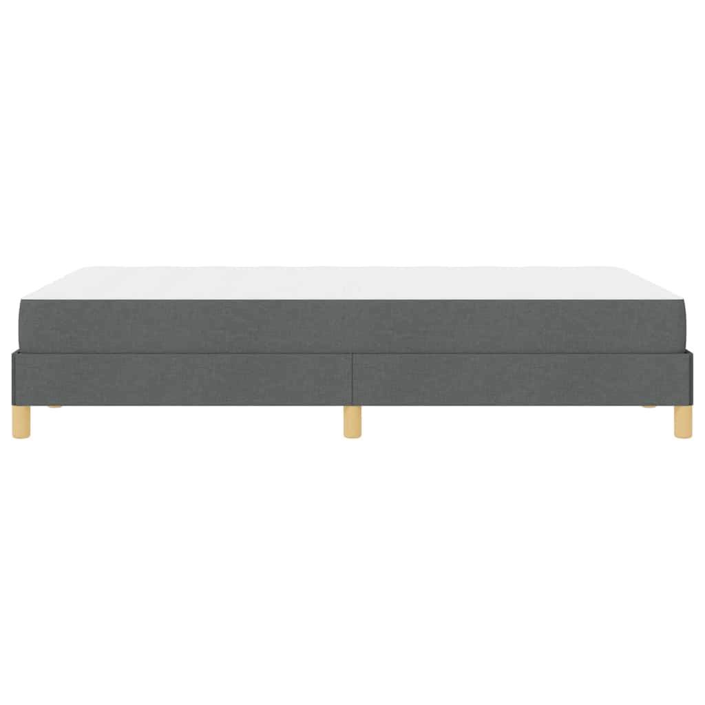 Lit à ressorts Gris foncé et Marron 120 x 190 cm - XIOS