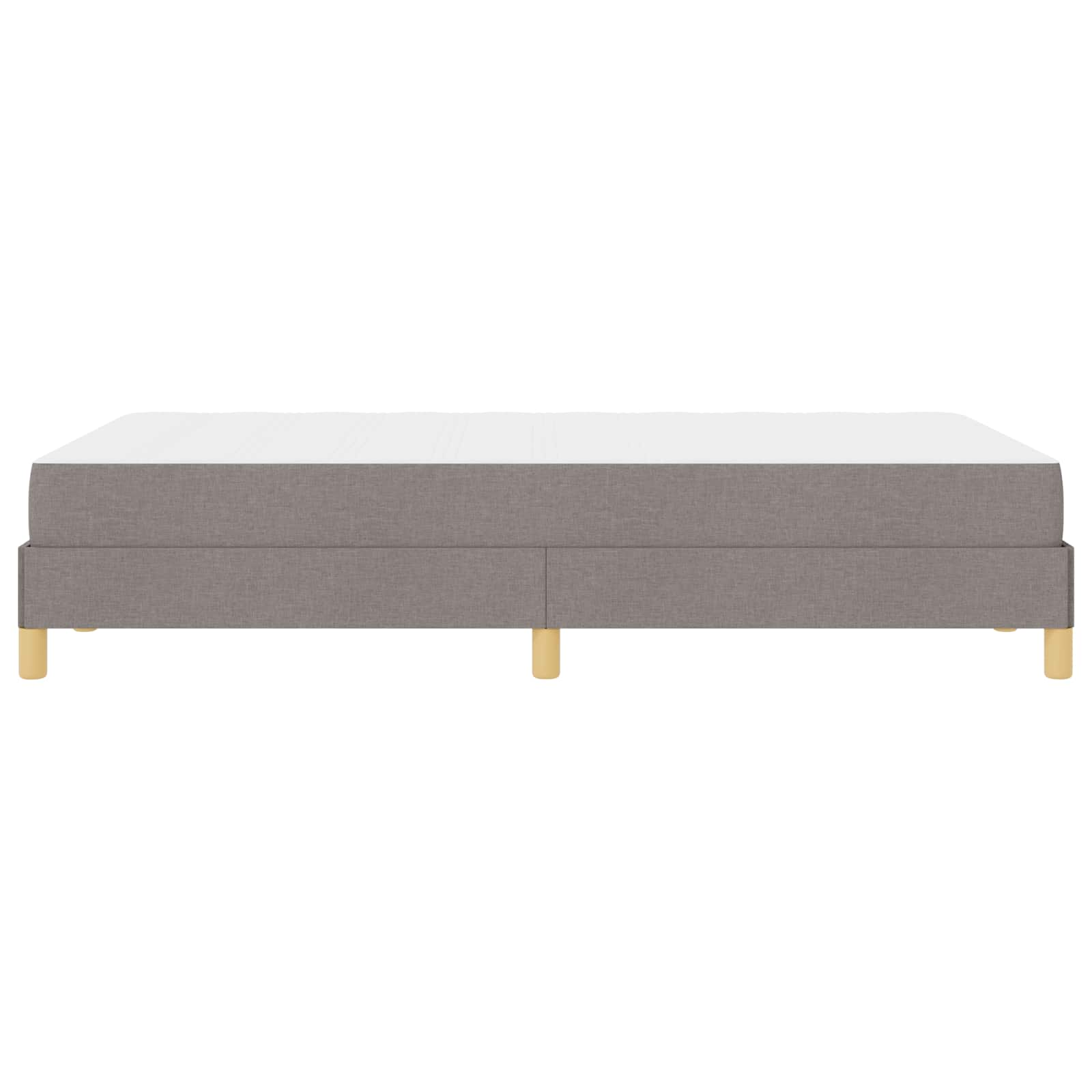 Lit à ressorts avec matelas Taupe 120 x 200 cm tissu - XIOS