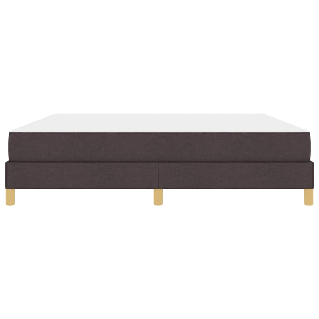 Lit à ressorts avec matelas Marron foncé 180 x 200 cm tissu - XIOS